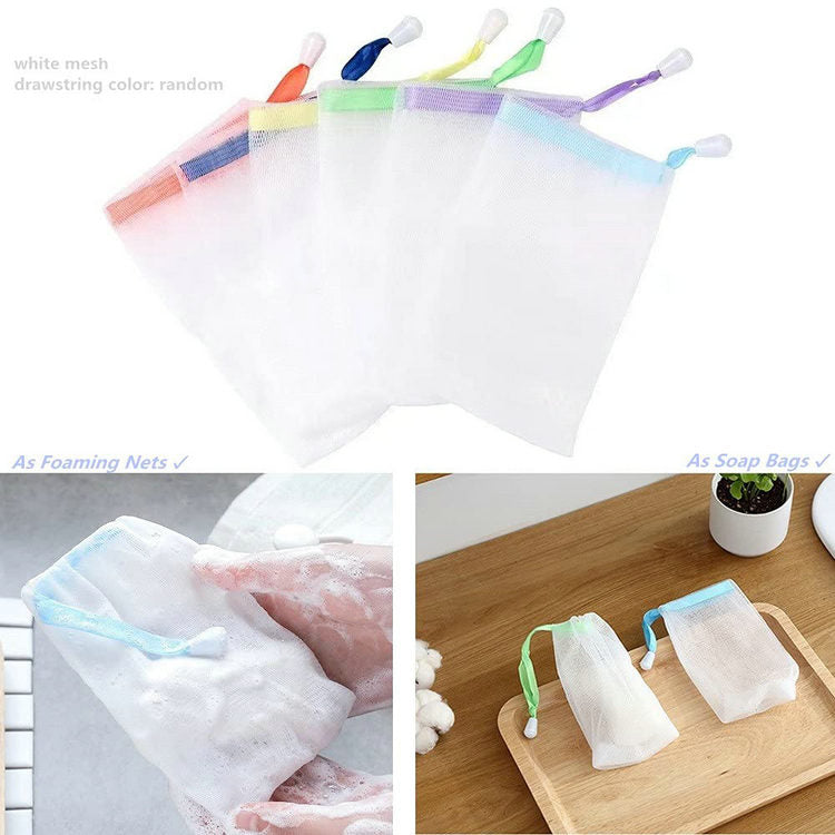 Premium Mesh Soap Saver Pouch Bath ( 7 Pack )