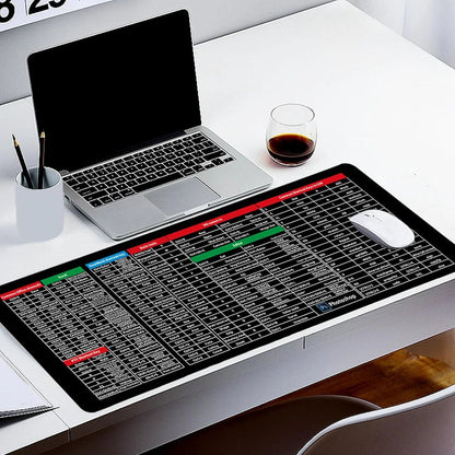 Mouse Pad with English Shortcut Keys Keyboard (Large Size)