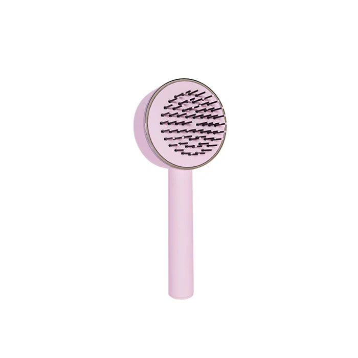 Premium One-Click Anti-Static Self-Cleaning Paddle Hair & Scalp Brush