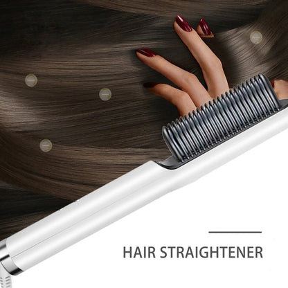 Premium 2-in-1 Hair Straightener & Curler Comb