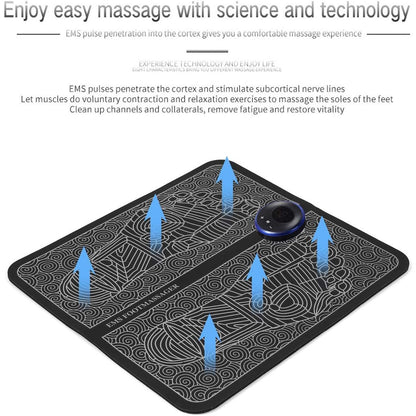 Ems Foot Massager Mat Electric USB Charging Smart Display
