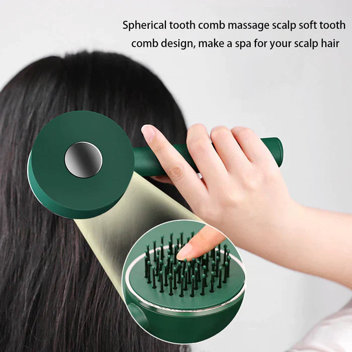 Premium One-Click Anti-Static Self-Cleaning Paddle Hair & Scalp Brush