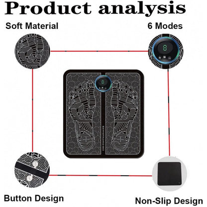 Ems Foot Massager Mat Electric USB Charging Smart Display