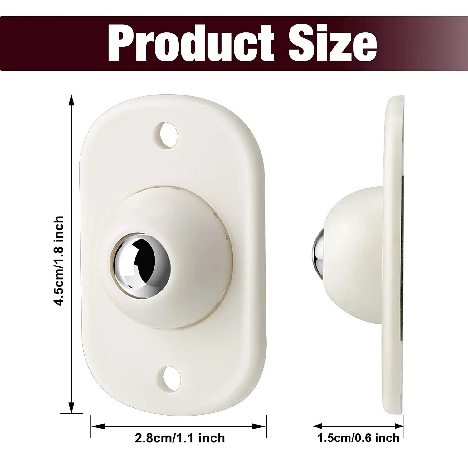 Self Adhesive Universal Wheels Casters 360 Degree Rotatable Ball Pulley