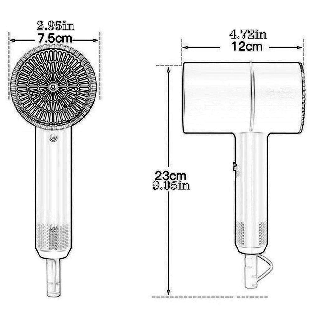 Premium Portable Lightweight Hair Dryer for Fast Drying