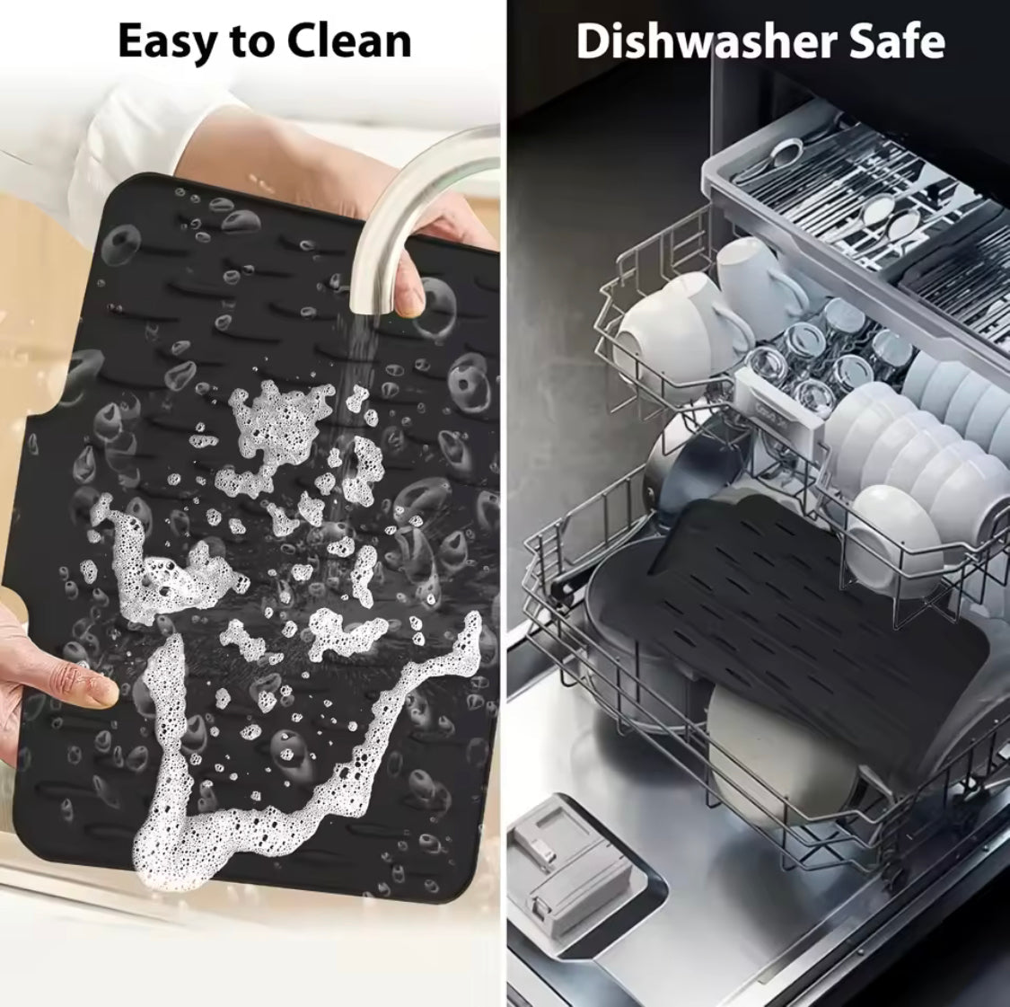Silicone Dish Drying Waterproof Drain Mat