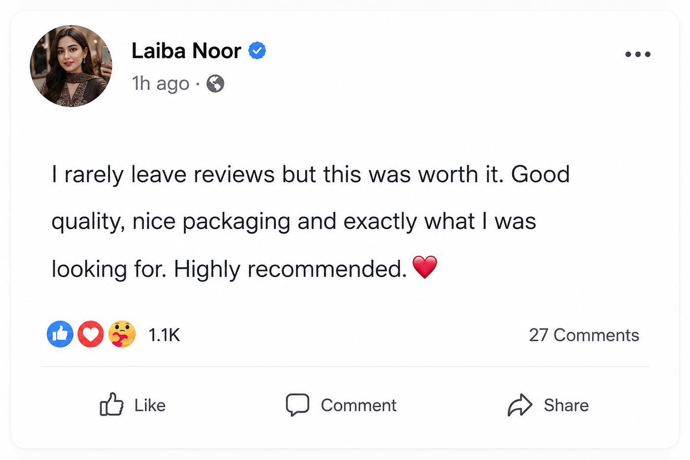 Customer review