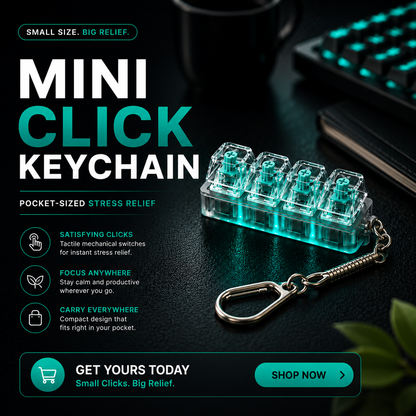 ClickCube Mechanical Keychain