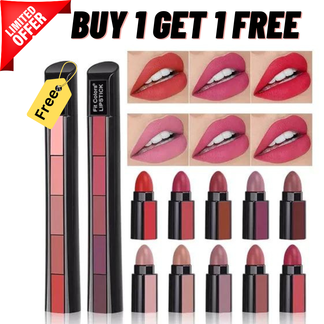5 in 1 Matte Lipstick - Pack of 2