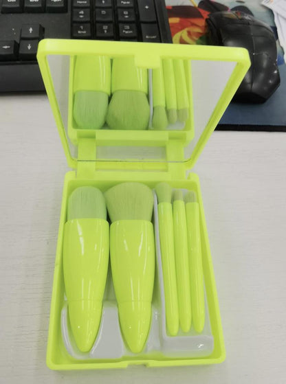 Premium Portable Cosmetic Makeup Beauty Brush with Mirror
