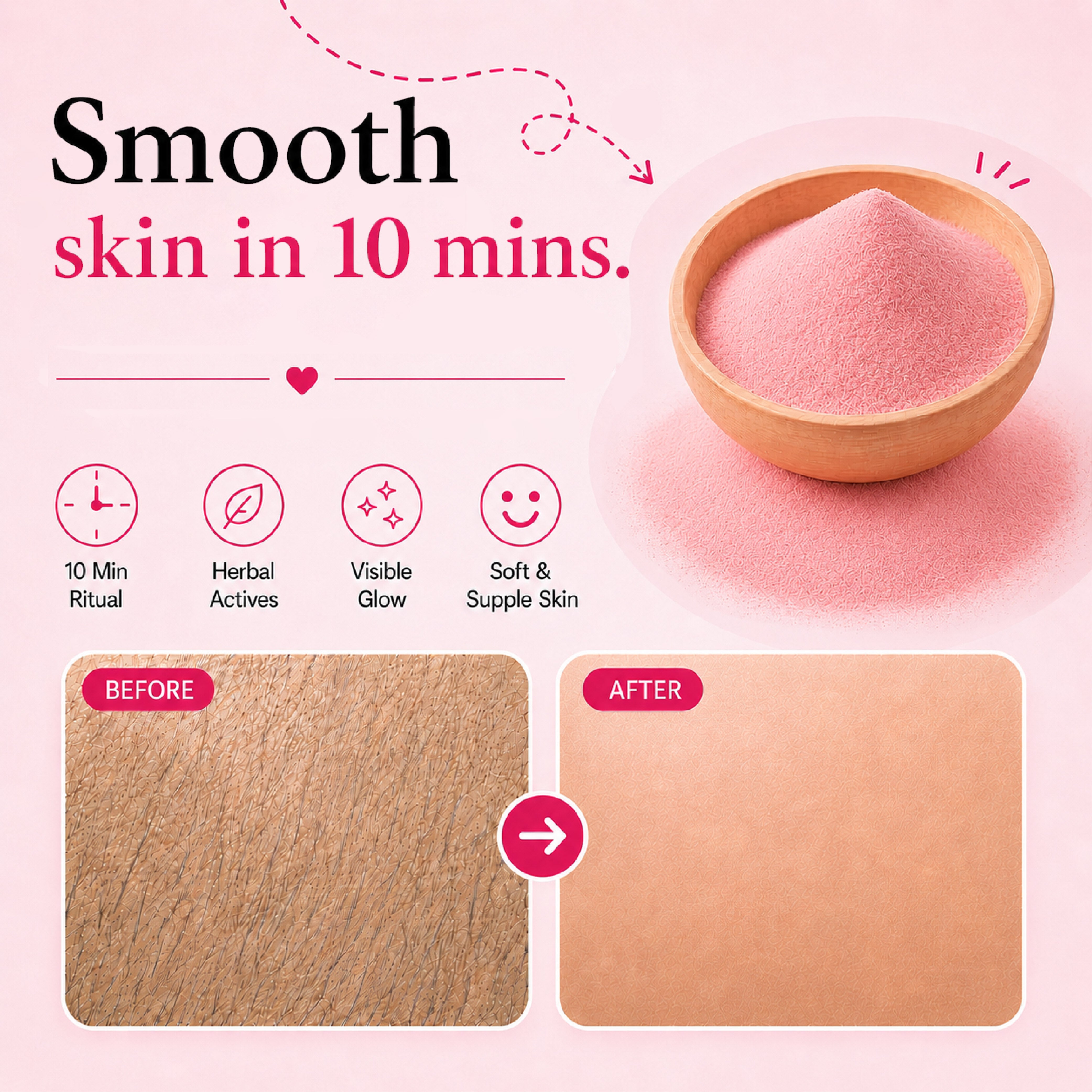 Meow Body Hair Removal Wax Powder Mask