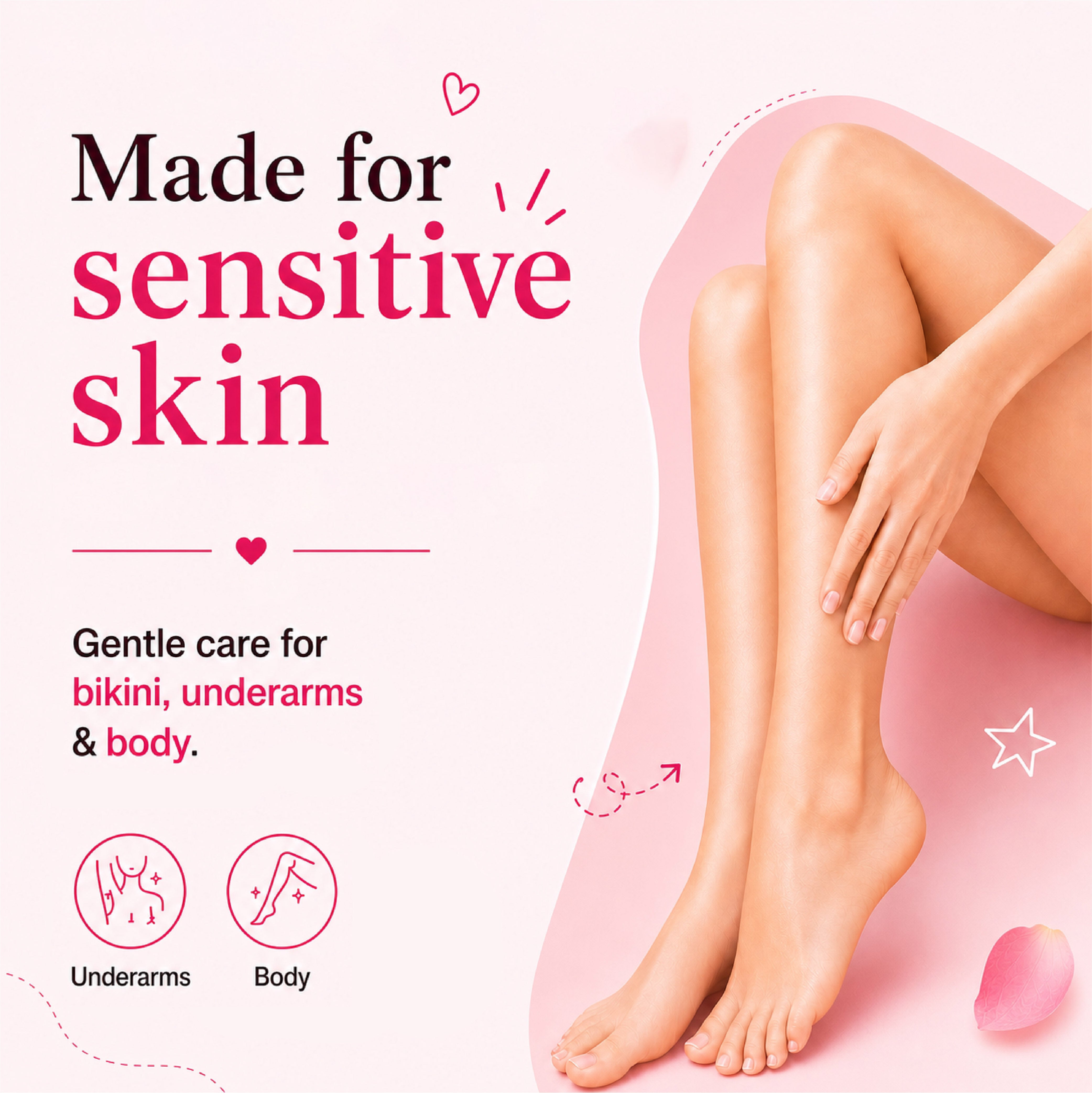 Meow Body Hair Removal Wax Powder Mask
