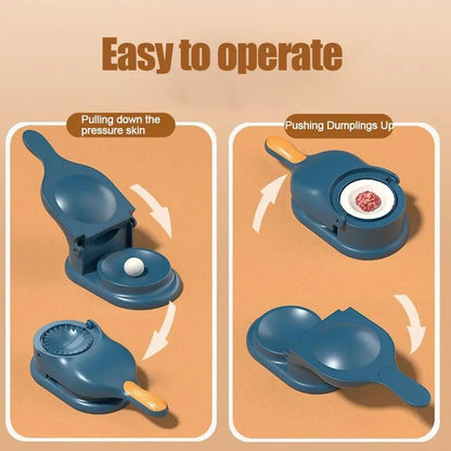 2-in-1 Dumpling & Samosa Maker – Easy Dough Pressing & Folding Tool
