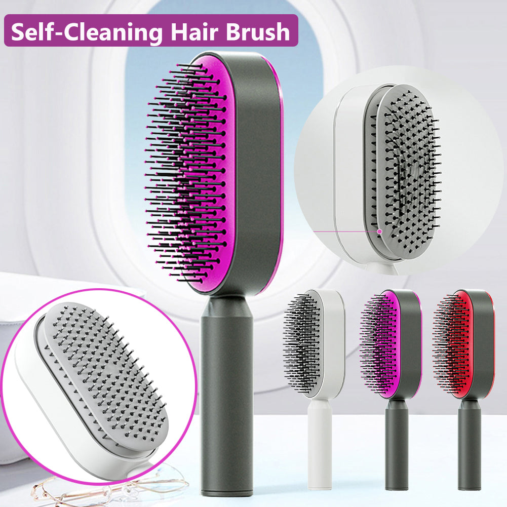 Premium Self-Cleaning Massage Hair Brush for Women
