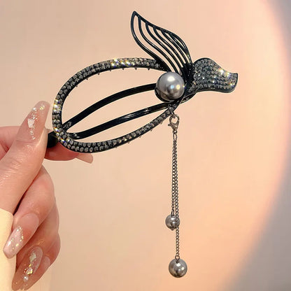 Premium Pearl Tassel with Hair Clip Accessory for Women