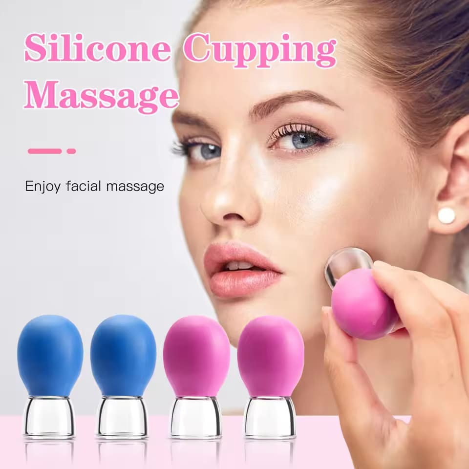 ✨ Facial Silicone Cupping Massage Set