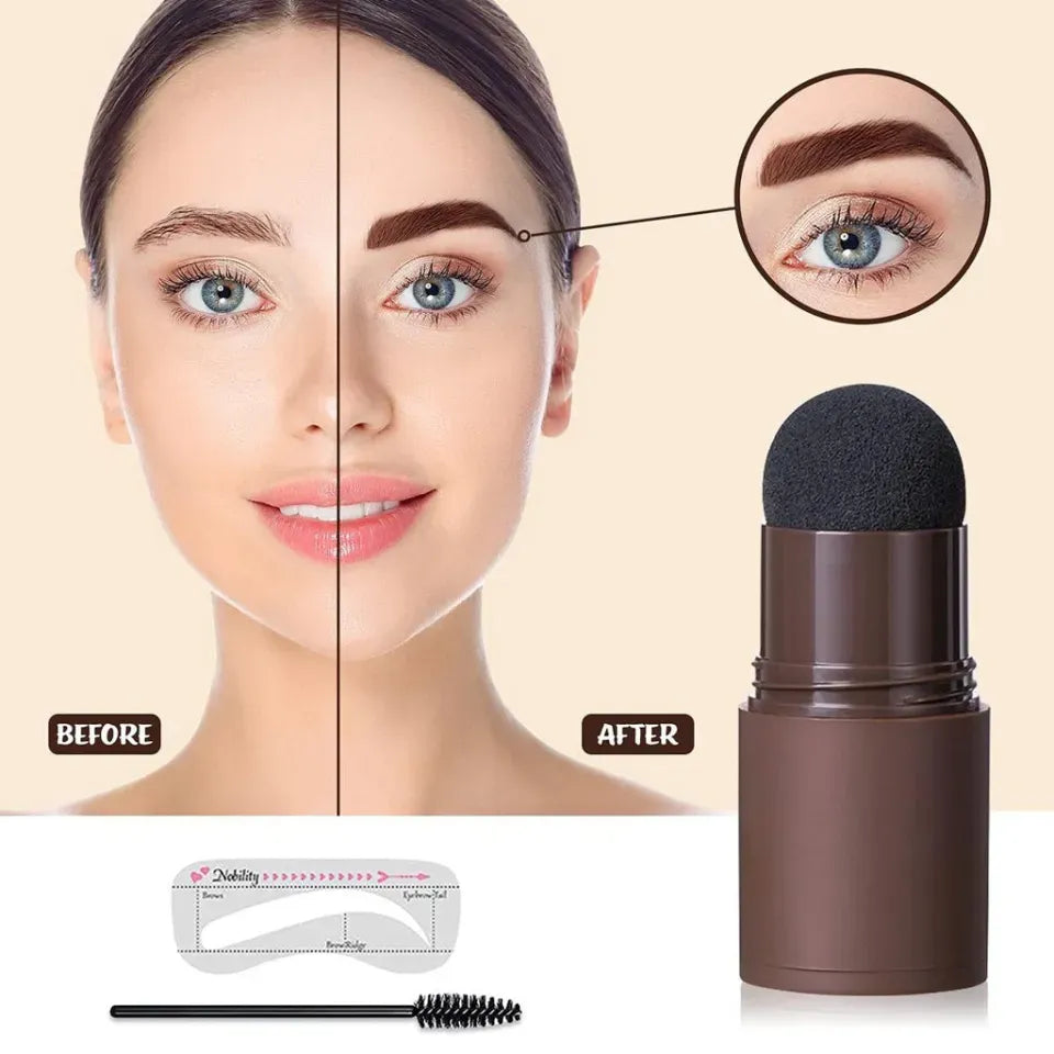 Dual-Use Eyebrow Stamp and Hairline Shading Powder – Instant Fill & Define