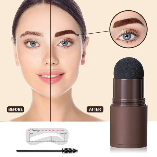 Dual-Use Eyebrow Stamp and Hairline Shading Powder – Instant Fill & Define