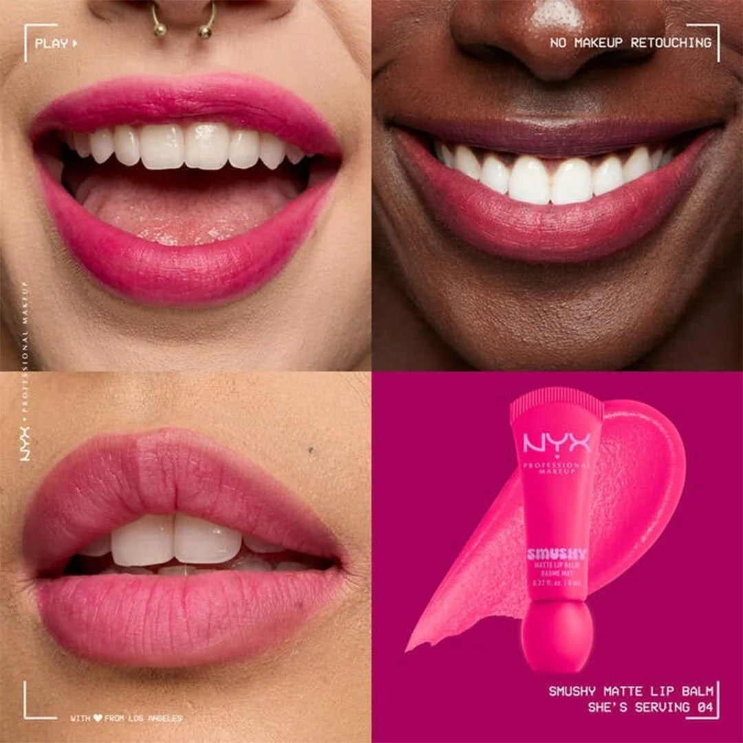 NYX Smushy Matte Lip Balm — Soft Matte, Cloud-Like Comfort