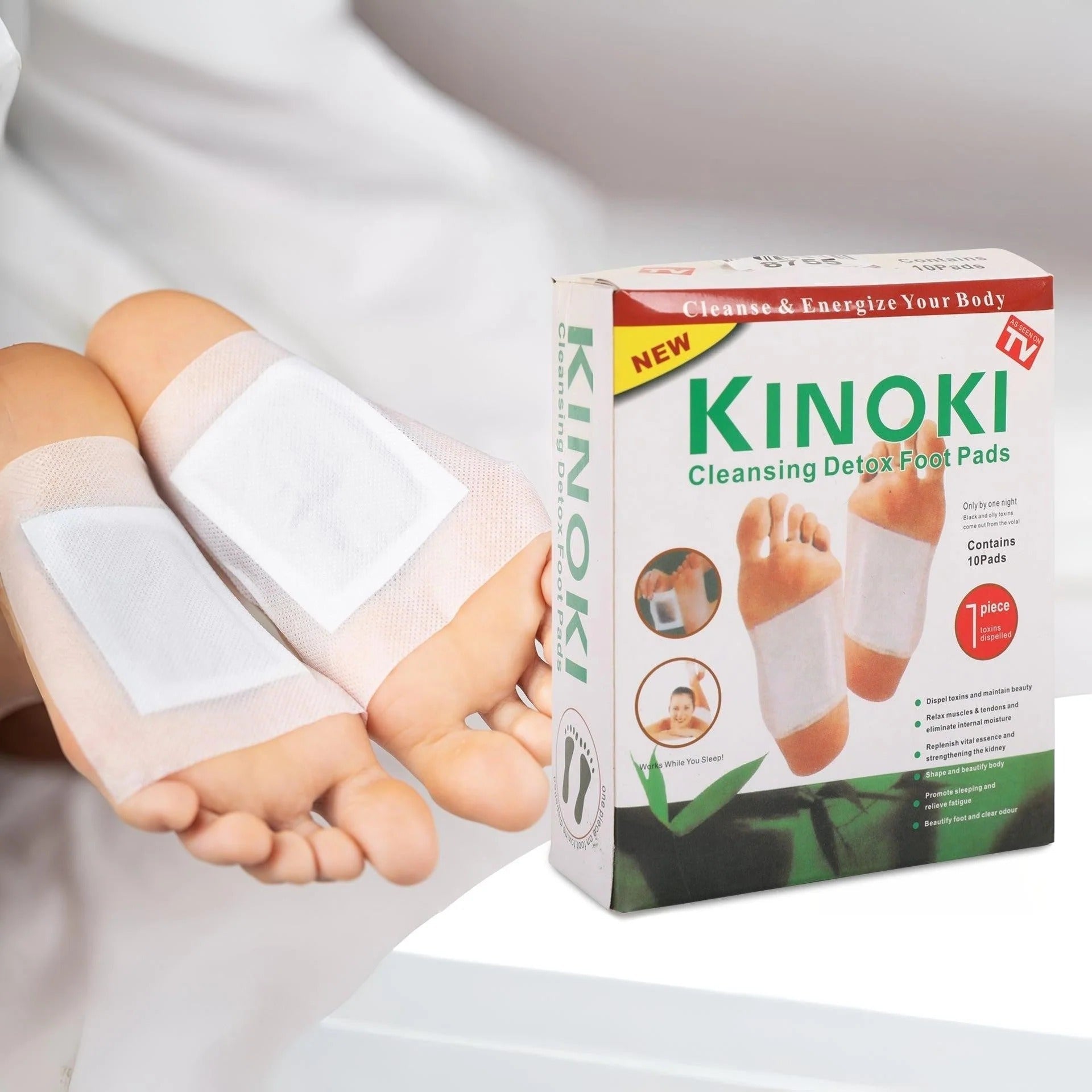 Kinoki Detox Foot Pads – Overnight Natural Cleanse & Relaxation