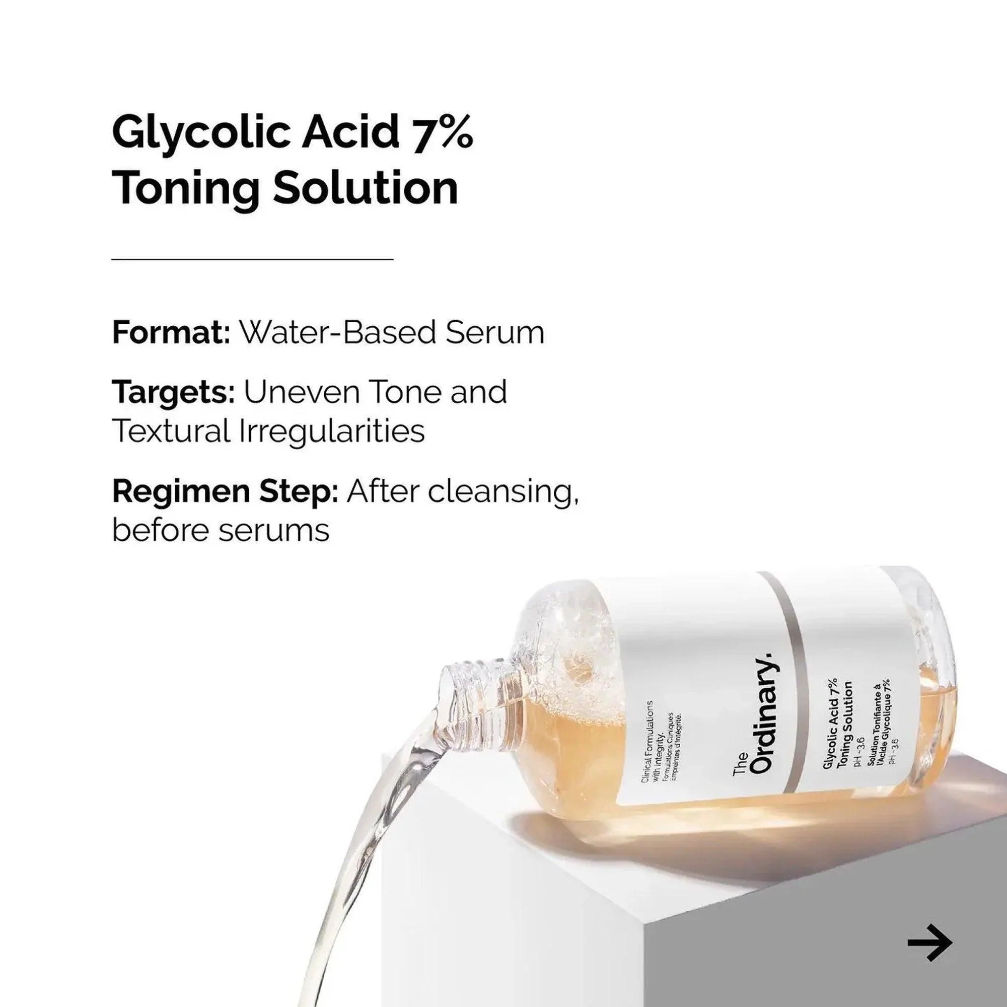 The Ordinary Glycolic Acid 7% Exfoliating Toner (100ml)