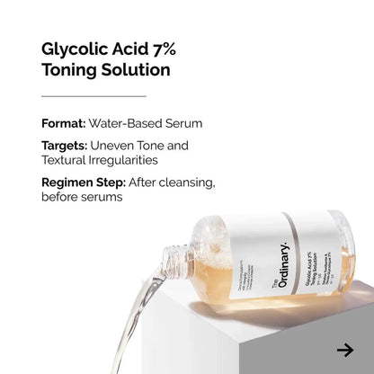 The Ordinary Glycolic Acid 7% Exfoliating Toner (100ml)