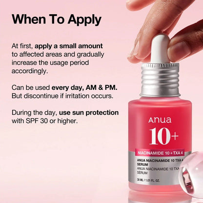 Anua Niacinamide 10% + TXA 4% Serum (30mL)