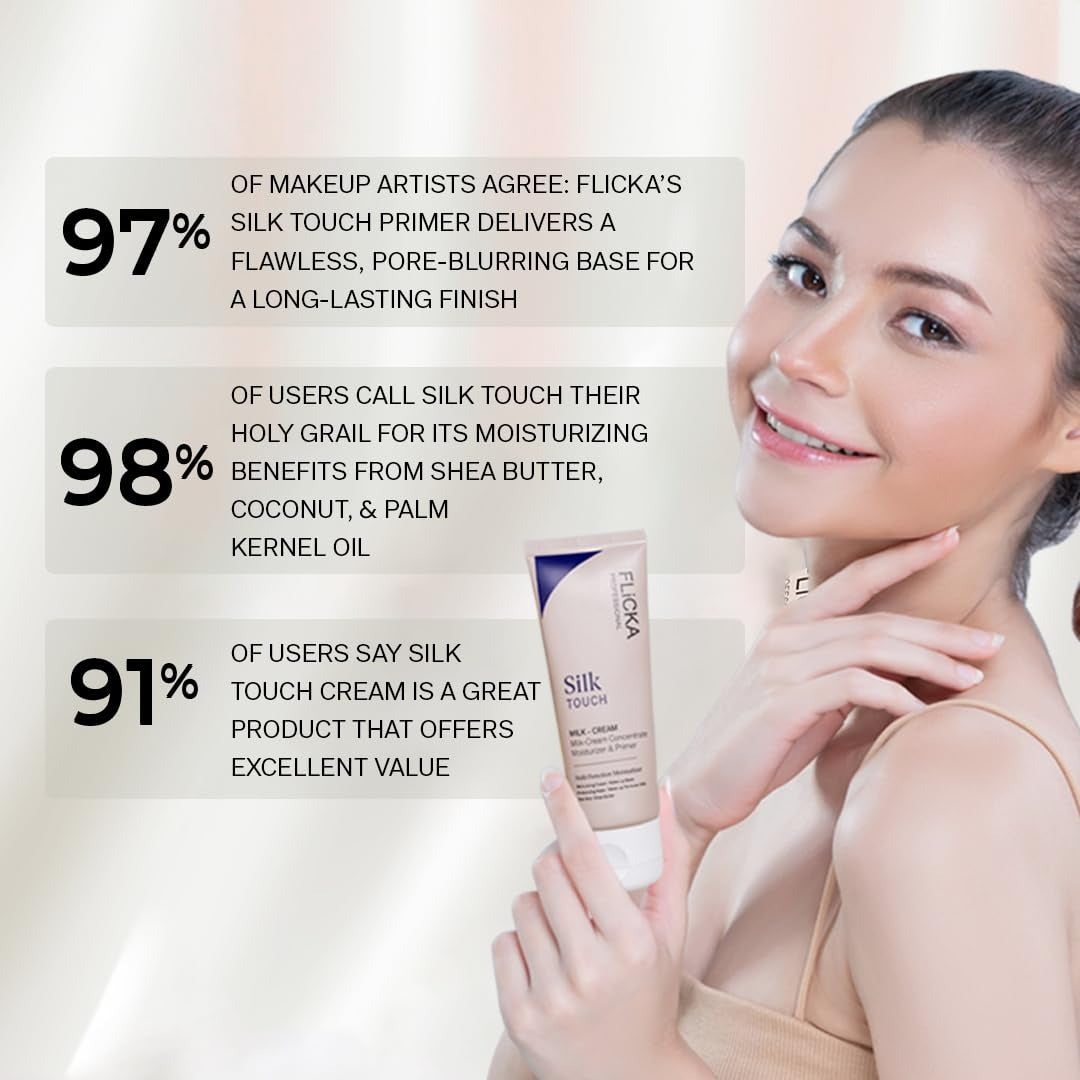 Flicka Silk touch Milk-Cream Moisturiser and Primer 60g (Original)