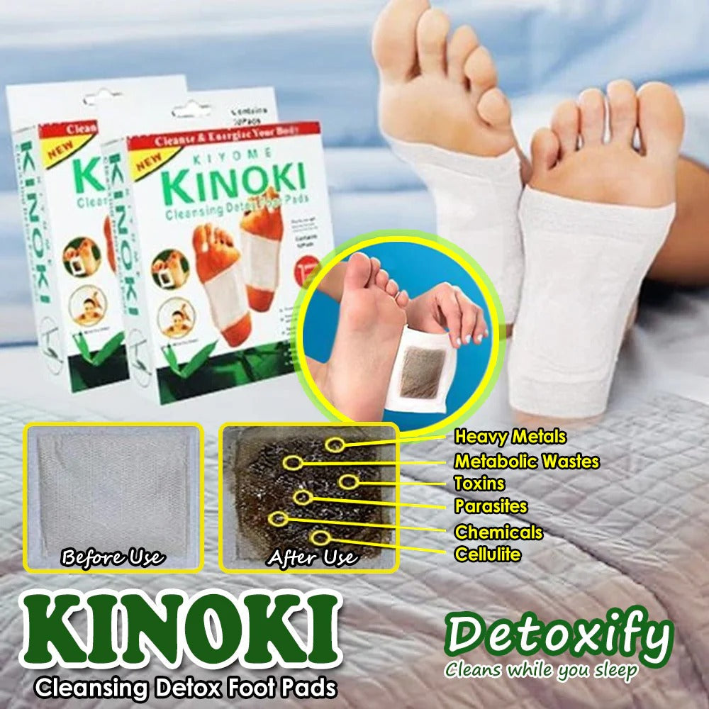 Kinoki Detox Foot Pads – Overnight Natural Cleanse & Relaxation